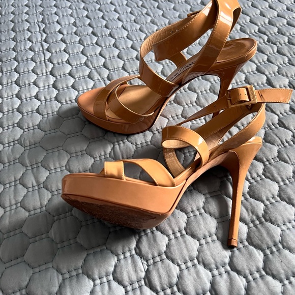Jimmy Choo strappy 4.5 in open toe heals - Picture 2 of 3